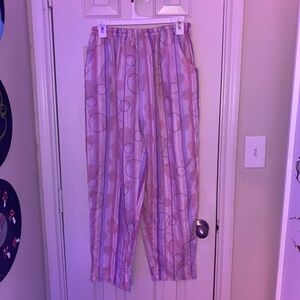 Pink patterned pj pants